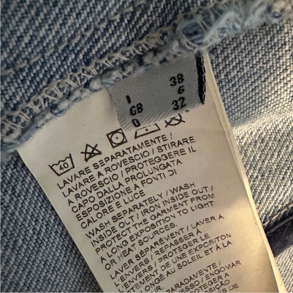 Rare Pinko Light Blue Denim Blazer small - Picture 7 of 8